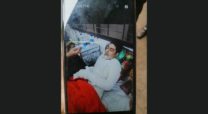 ‘শরীরের আগুন নেভাতে বালিতে গড়াগড়ি করে রাইয়ান’