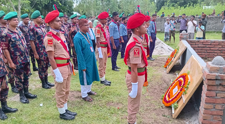 শিক্ষিকা মাহরীন চৌধুরীর সমাধিতে বিজিবির শ্রদ্ধা