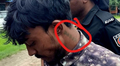 সাংবাদিক তুহিন হত্যার আসামির ঘাড়ে লেখা ‘ডেঞ্জার’