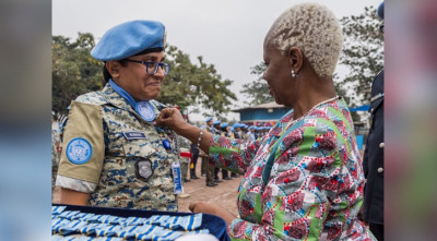 জাতিসংঘ পদক পেল পুলিশের নারী কন্টিনজেন্ট