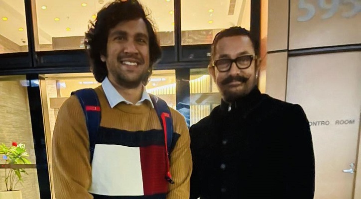 মেলবোর্নে দিব‍্যর পিঠ চাপড়ে আদর করেলেন আমির খান