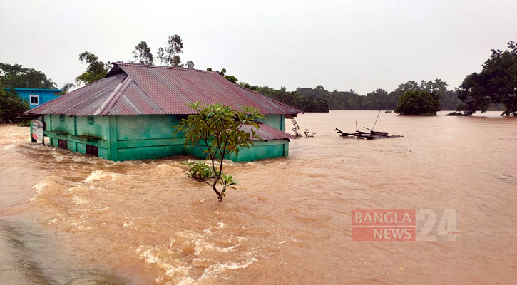 নয় অঞ্চলে বন্যার শঙ্কা