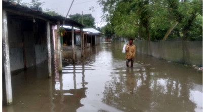 রংপুরে আকস্মিক বন্যায় পানিবন্দি হাজারো পরিবার
