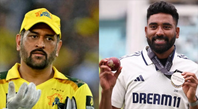 ‘লোকের কথায় কান দিবি না’—ধোনির যে পরামর্শ মনে রেখেছেন সিরাজ