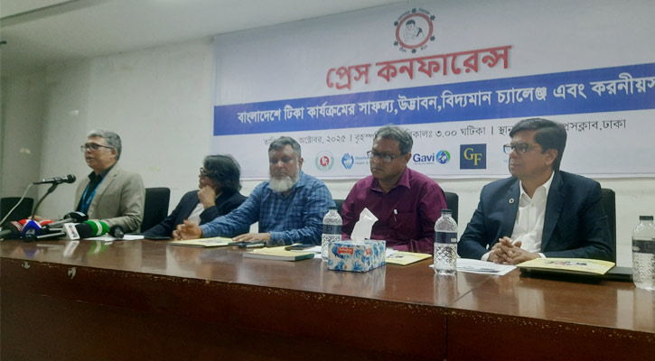 টিকাদানে প্রতি বছর ৯৪ হাজার শিশুর মৃত্যু প্রতিরোধ হয়