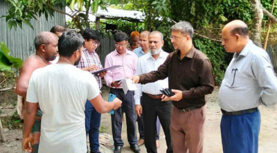 জেডআরএফ বিশেষজ্ঞ টিমের রংপুরে অ্যানথ্রাক্স সংক্রমণ এলাকা পরিদর্শন