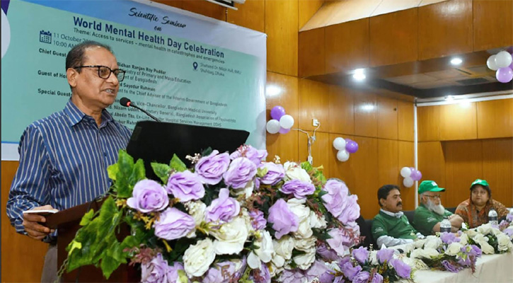 মানসিক স্বাস্থ্যসেবা নিশ্চিতে অন্যতম প্রতিবন্ধকতা অজ্ঞতা: ডা. বিধান রঞ্জন 