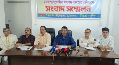 ঝিনাইদহ জেলা বিএনপি সংবাদ সম্মেলন