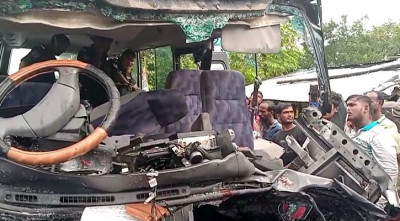 পটুয়াখালীতে র‍্যাবের গাড়ির সঙ্গে বাসের সংঘর্ষ, শিশুসহ নিহত ৩