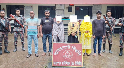 ভারতে প্রবেশের চেষ্টাকালে সীমান্তে নারী-শিশুসহ আটক ১১ বাংলাদেশি