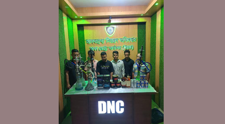 গুলশান-বনানীর ৫ সিসা বারে অভিযান, গ্রেপ্তার ৬