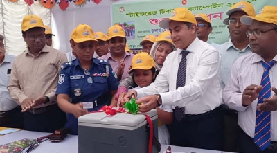 মাগুরায় টাইফয়েড টিকাদান কার্যক্রম শুরু