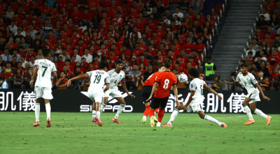 হংকংয়ে এক গোল হজম করে বিরতিতে বাংলাদেশ