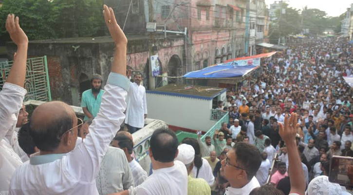 কদম রসূল দরগাহ এলাকায় ৩১ দফা-ধানের শীষের প্রচারণা