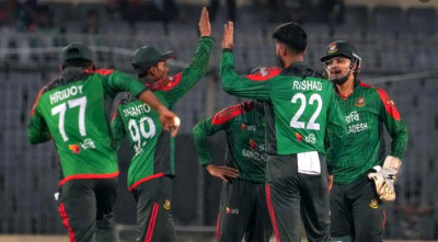 রিশাদ নৈপুণ্যে বাংলাদেশের দাপুটে জয়