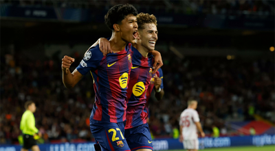 অলিম্পিয়াকোসকে গোলবন্যায় ভাসিয়ে দুর্দান্ত জয় বার্সেলোনার