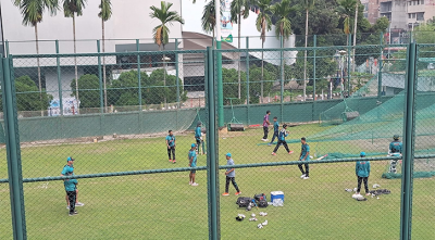 সিরিজ নির্ধারণী ম্যাচের আগে ঘাম ঝরাচ্ছে বাংলাদেশ দল