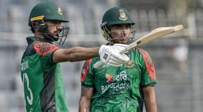 সৌম্য-সাইফের ব্যাটে বাংলাদেশের ২৯৬